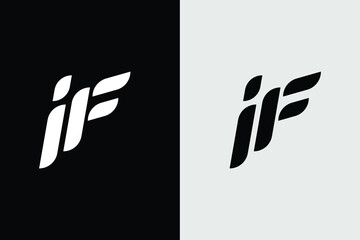 initial letter F modern abstract business logo, letter F for flame or speed velocity 
