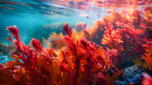 Red algae is a type of seaweed that is found in the ocean, ocean, found, type