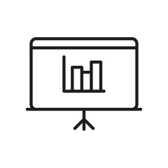 Presentation logo icon design template isolated illustration