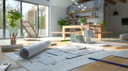 House design diagram, room design, engineering, professional work