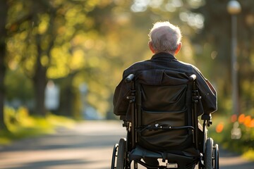 person, wheelchair, adult, disability, care, old, lifestyle, elderly, senior, chair, happiness, handicapped, help, man, sitting, senior adult, health, male, father, disease, injury, wheel, togethernes