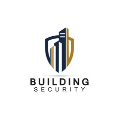 Building security logo design template.