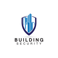 Building security logo design template.