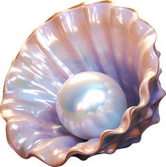 Shell with pearl