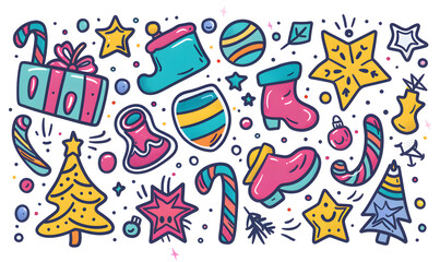 New Year and Christmas graphic advertising background