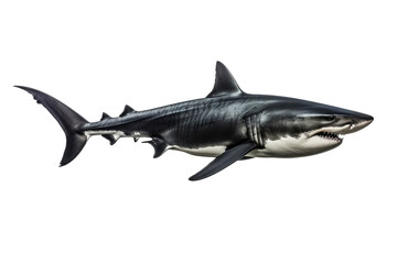 Obraz premium beautiful shark swimming isolated on white