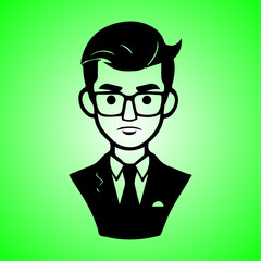 Man-Face Icon Design – High-Quality Vector Art with Transparent Background for UI/UX, Apps, Websites, Branding, and Digital Projects – Minimalist, Scalable, and Versatile Graphic  