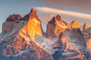 Obraz premium Nice view of Torres Del Paine National Park, Chile.