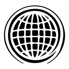 Globe Icon Design with Transparent Background – High-Quality Vector Art Symbolizing Global Connectivity, International Reach, and Worldwide Networks – Ideal for Digital and Print Media