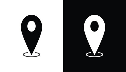 Location icon logo vector illustration abstract background design.