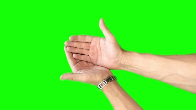 he put out his hands to get water, to milk, he asks for help