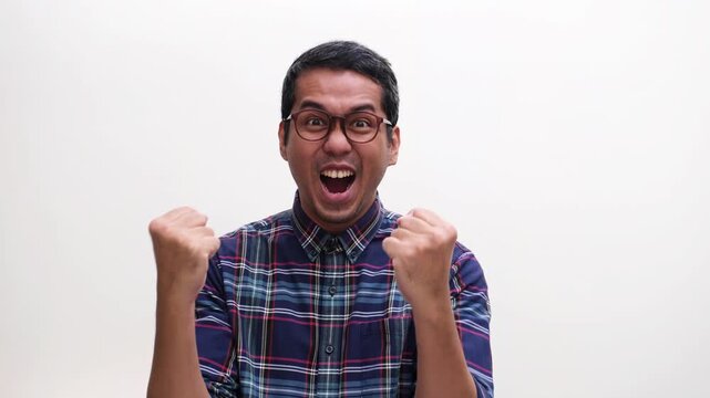 A man doing celebration with full of joy