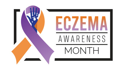 Eczema Awareness Month is observed every year on October. Holiday concept background, placard, banner design template Vector illustration background design.