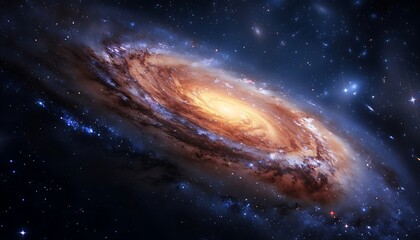 Fototapeta premium Stars of a planet and galaxy in a free space