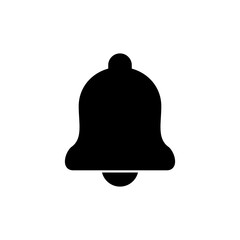 Bell icon logo design. Notification sign and symbol for web site design