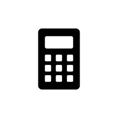 Calculator icon logo design. Accounting calculator sign and symbol.