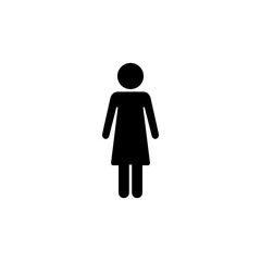 Female icon logo design. woman sign and symbol