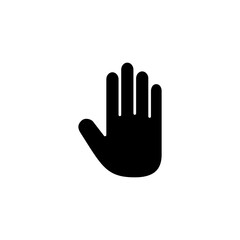 Hand icon logo design. hand sign and symbol. palm