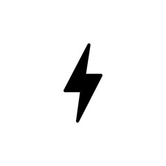 Lightning icon logo design. electric sign and symbol. power icon. energy sign