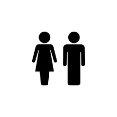 Man and woman icon logo design. male and female sign and symbol. Girls and boys