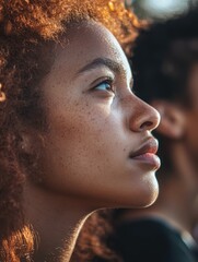Contemplative Portrait of a Youthful Woman
