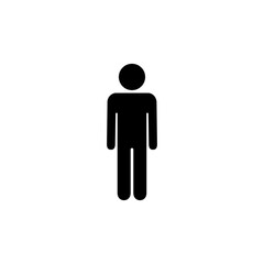 Man icon logo design. male sign and symbol. human symbol