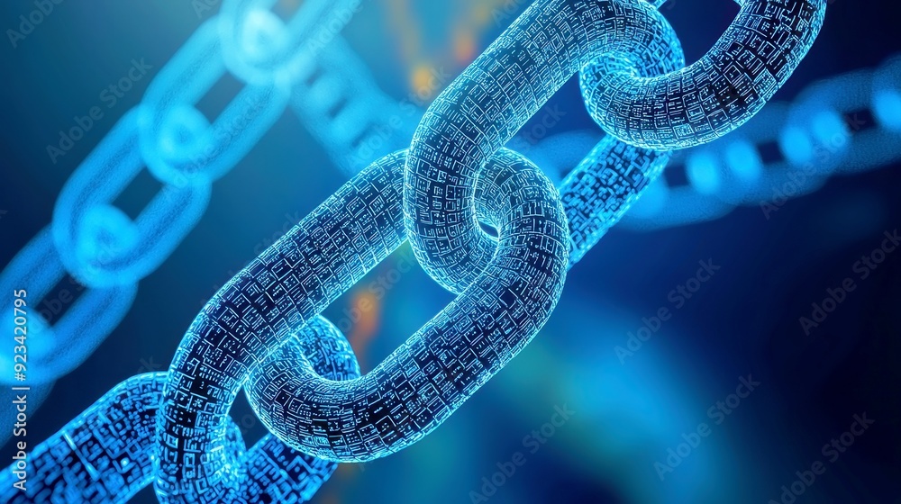 Poster abstract digital connections, an exploration of the interplay between data flow and blockchain techn