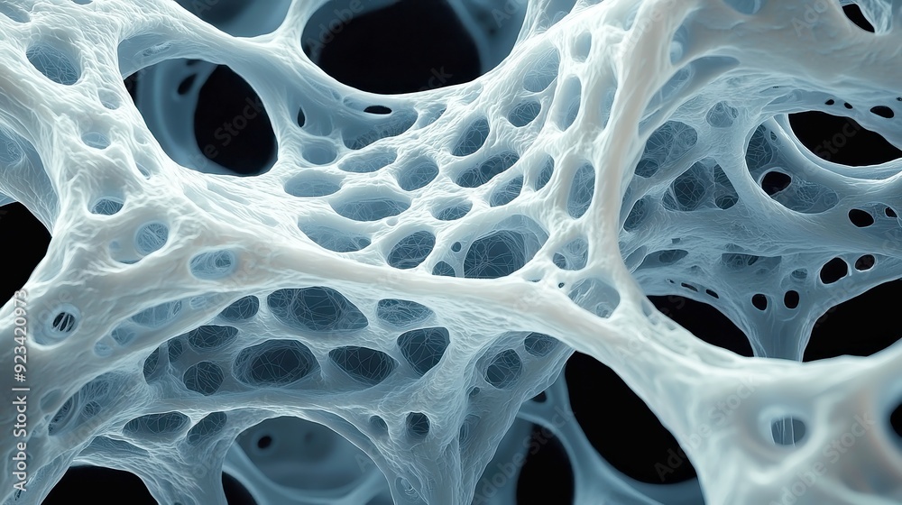 Poster abstract hexagonal patterns, intricate design reflecting the structure of human brain cells, vibrant