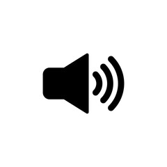 Speaker icon logo design. volume sign and symbol. loudspeaker icon. sound symbol