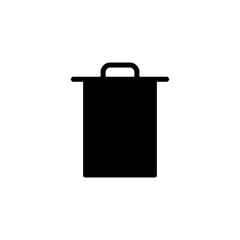 Trash icon logo design. trash can icon. delete sign and symbol.
