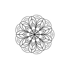 Fototapeta premium abstract floral background,Hand drawn mandala image 