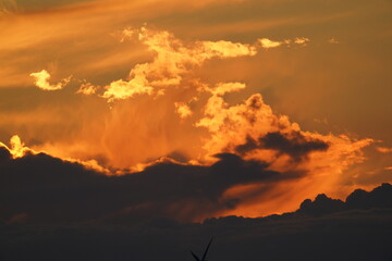 Sonnenutergang bewölkt abendrot