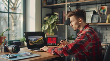 A designer at work