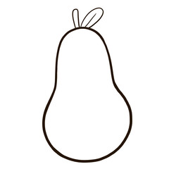 a pear on a transparent background