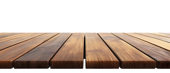 wooden textured tabletop isolated on white or transparent png