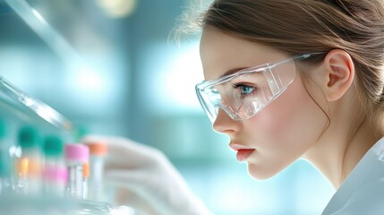 Lab technicians working diligently on a research project, aiming to develop new healthcare solutions.