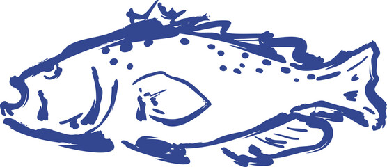 Outline blue Dolce Vita Getaway Illustration