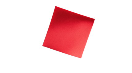 Red sticky note transparent background