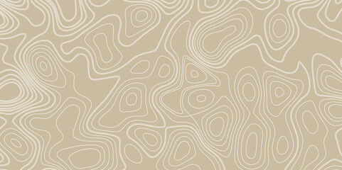 Very simple old topographical map with hight curves vector. Topography and geography map grid abstract backdrop. 