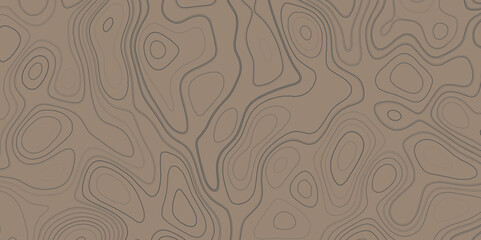 Very simple old topographical map with hight curves vector. Topography and geography map grid abstract backdrop. 