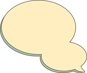 cartoon style speech bubbles illustration