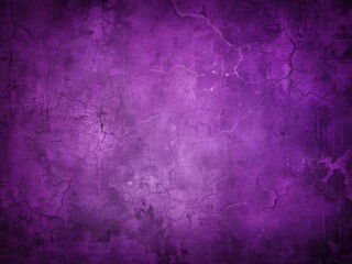 Fototapeta premium Luxurious deep purple background featuring an aged, distressed texture with subtle cracks and worn effects, evoking a sense of vintage royalty and sophistication.