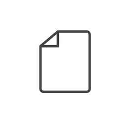 Document icon vector isolated on white background