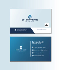 Simple Professional Business card design template vector illustration design