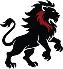 Striking Lion Minimalist Vector Illustration for Modern Designs, Discover powerful and minimalist lion graphic designs, perfect for modern and impactful visuals. 