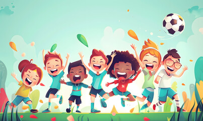 football-themed graphic and photo for advertising