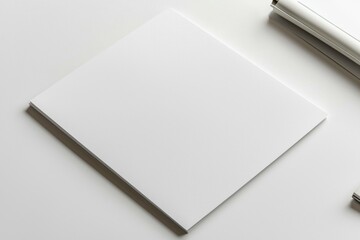 Blank A4 Paper Mockup on Isolated Background created with Generative AI