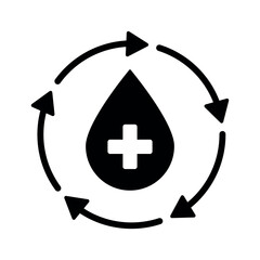 blood flow icon , medical icon