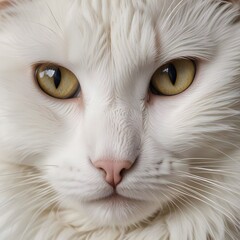 face of a cat photographed close up