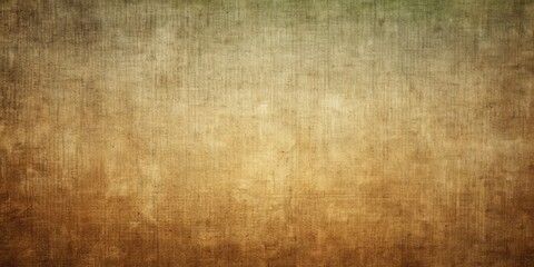 Fototapeta premium Vintage abstract brown khaki background featuring a distressed fabric cloth canvas texture with a rough grain, ombre color gradient, and subtle matte shimmer effects.